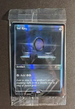 MTG Magic Sol Ring Foil Foundations Buy-A-Box Promo, Sealed NM - Image 1