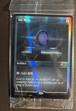 MTG Magic Sol Ring Foil Foundations Buy-A-Box Promo, Sealed NM - Image 2