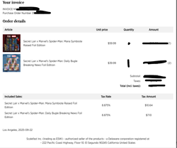 MTG Secret Lair x MARVEL'S SPIDER-MAN: Land SYMBIOTE RAISED FOIL & Bugal On HAND - Image 4