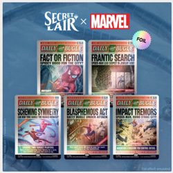 MTG Secret Lair x MARVEL'S SPIDER-MAN: Land SYMBIOTE RAISED FOIL & Bugal On HAND - Image 5