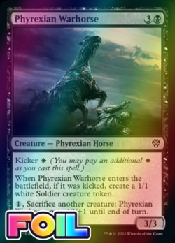x1 Phyrexian Warhorse DMU MTG 101/281 FOIL COMMON M/NM 1x - Image 1