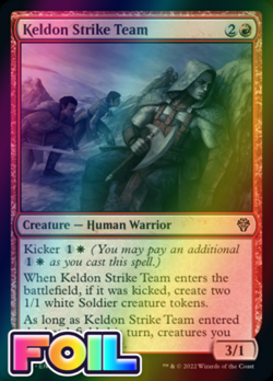 x1 Keldon Strike Team DMU MTG 136/281 FOIL COMMON M/NM 1x - Image 1