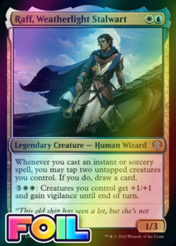 x1 Raff, Weatherlight Stalwart DMU MTG 212/281 FOIL UNCOMMON M/NM 1x - Image 1