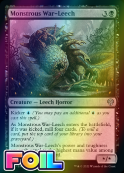 x1 Monstrous War-Leech DMU MTG 98/281 FOIL UNCOMMON M/NM 1x - Image 1