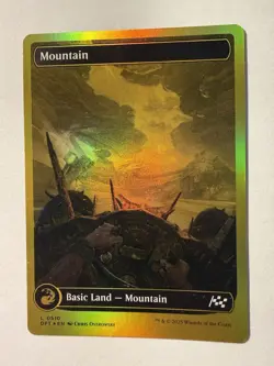 Mountain (0510) FIRST PLACE FOIL SHOWCASE Aetherdrift Magic MTG NM - Image 1