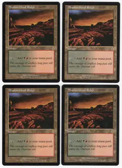 Shadowblood Ridge x4 4x 2001 Odyssey PLAYSET Colorless Rare Land MTG NM AZ4 - Image 1