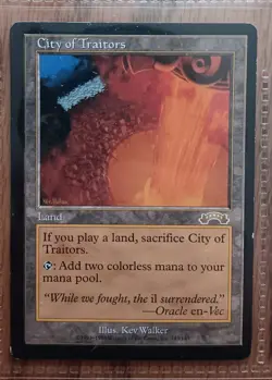 City of Traitors - 1998 WOTC - Exodus - Magic the Gathering Vintage RARE - Image 1