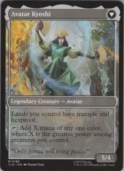 The Legend of Kyoshi 186 MTG Avatar The Last Airbender Mythic Rare Normal NM - Image 2