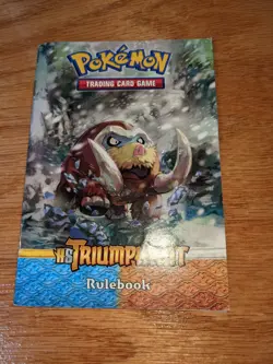 Pokemon HS Triumphant Rulebook, Card List, and Play Mat - Image 1