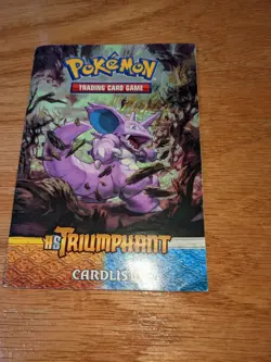 Pokemon HS Triumphant Rulebook, Card List, and Play Mat - Image 2