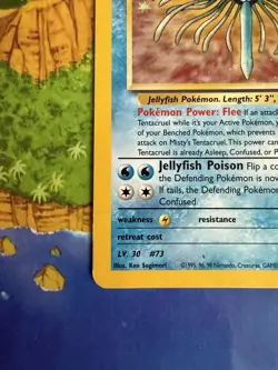 Pokemon Misty’s Tentacruel Gym Heroes 10/132 Holo Rare Heavily Played - Image 3