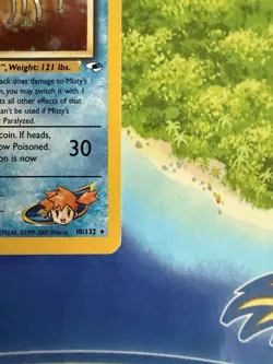 Pokemon Misty’s Tentacruel Gym Heroes 10/132 Holo Rare Heavily Played - Image 4