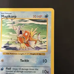 Pokemon Vintage Shadowless Magikarp Base Set 35/102 WotC 1999 - Image 3