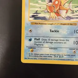 Pokemon Vintage Shadowless Magikarp Base Set 35/102 WotC 1999 - Image 5