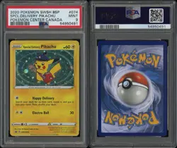 Pokemon Special Delivery Pikachu SWSH074 PSA 9 Canada Promo SWSH074 - Image 3