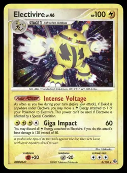 Electivire #3/130 Pokemon Diamond and Pearl Holo Rare LP - Image 1