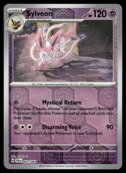 Reverse Holo Sylveon #022/064 Pokemon SV: Shrouded Fable - Image 1