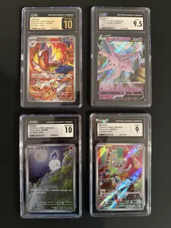 Pokemon CGC Slab Lot (4) - Japanese Art Rares - Pristine 10 + Espeon V 9.5 - Image 1