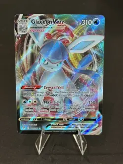 Pokemon TCG Glaceon VMAX Evolving Skies 041/203 Holo Ultra Rare - NM - Image 1
