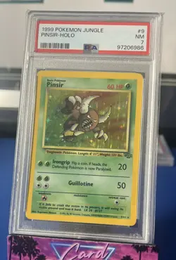 1999 POKEMON BASE SET UNLIMITED #11 NIDOKING-HOLO PSA 7 - Image 1
