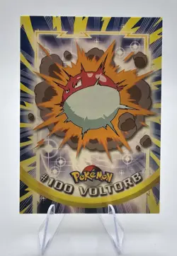 2000 TOPPS CHROME POKEMON SERIES 2 #100 VOLTORB - Image 1