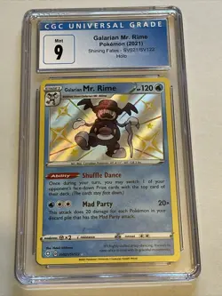 Galarian Mr. Rime SV021/SV122 Shining Fates-Shiny Holo Rare Pokemon CGC 9 Mint - Image 1