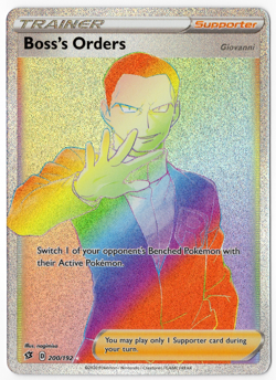 Boss's Orders 200/192 Rainbow Secret Rare (NM) - SWSH Rebel Clash - Pokemon TCG - Image 1