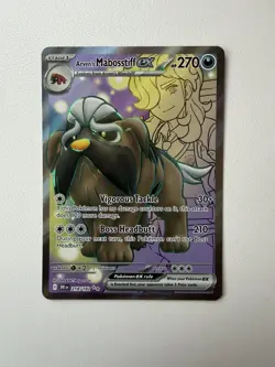 Pokemon TCG Arven’s Mabosstiff ex 218/182 - Destined Rivals - Ultra Rare - NM - Image 1