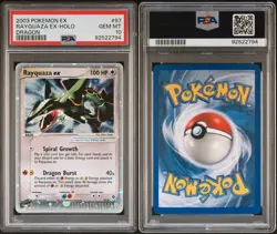 PSA 10 Rayquaza ex EX Dragon Holo Rare #97 - Pokemon - Image 3