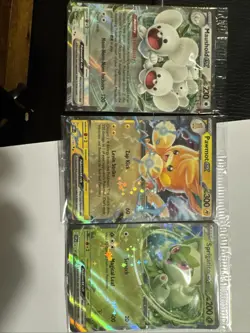 SEALED Sprigatito 87, Pawmot 73 Maushold 155 Ex - Paldea Adventure Chest Promos - Image 1