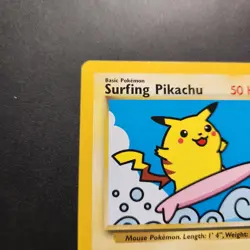 2001 Surfing Pikachu #28 - Black Star Promo Non-Holo Rare - Pokemon TCG - NM - Image 5
