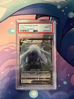 Pokemon Lugia V Silver Tempest Holo Ultra Rare #138 PSA 10 Gem Mint - Image 1