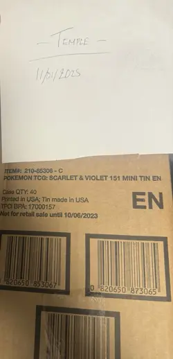 Pokemon TCG Scarlet & Violet 151 Mini Tin Display Case - Factory Sealed - Image 3