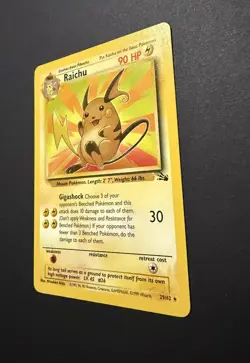 Pokemon TCG Raichu Fossil 29/62 Regular Near Mint! - Image 3