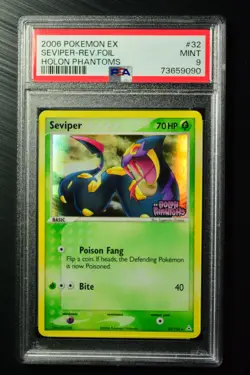 Seviper 32/110 PSA 9 Reverse Holo Rare Holon Phantoms Set Pokemon TCG - Image 1