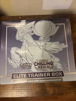 Pokemon Sword & Shield Chilling Reign ETB [Ice Rider Calyrex] - Sealed - Image 1