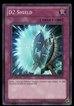 Yugioh! D2 Shield STBL-EN063 Super Rare 1st Ed LP - Image 1