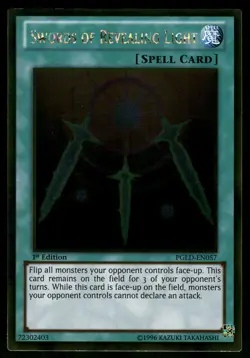 Yugioh! Swords of Revealing Light PGLD-EN057 Gold Rare 1st Ed - Image 1