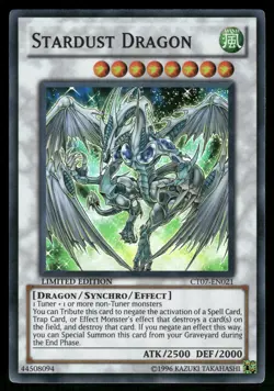 Yugioh! Stardust Dragon CT07-EN021 Super Rare MP - Image 1