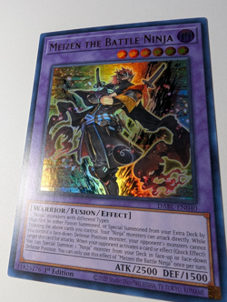 Yugioh Meizen the Battle Ninja DABL-EN040 Ultra Rare 1st Ed NM - Image 3