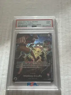One Piece PSA Magazine Exclusive Monkey D Luffy Leader Alt Art PSA 9 English - Image 1