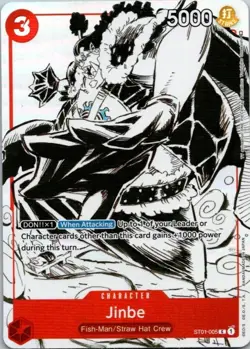 One Piece TCG Jinbe ST01-005 Gift Collection Alternate Art - Image 1