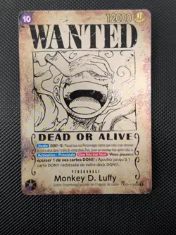 🇫🇷 One Piece OP09 Monkey D. Luffy WANTED SP Alt art (op05-119) Fr Mint - Image 1