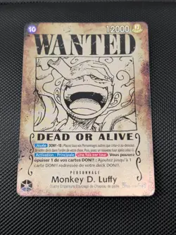 🇫🇷 One Piece OP09 Monkey D. Luffy WANTED SP Alt art (op05-119) Fr Mint - Image 3