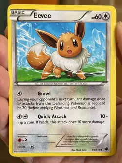 POKEMON EEVEE 89/116 COMMON PLASMA FREEZE NM CARD - Image 1