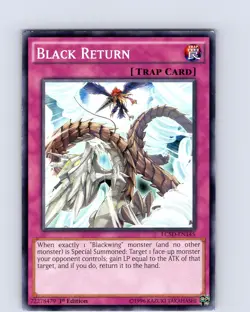 Yu-Gi-Oh TCG Black Return LC5D-EN145 1st Edition Regular Common Card LP-NM - Image 1