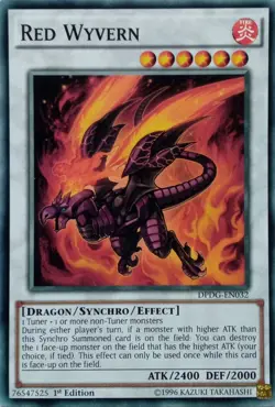 DPDG-EN032 RED WYVERN COMMON 1ST EDITION YuGiOh CARD - Image 1