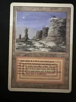 Plateau Revised Edition Dual Land Magic the Gathering Card Reserved List - Image 1