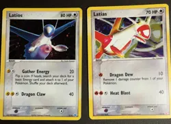 Pokemon Latios and Latias EX Trainer Kit Holo Cards NM - Image 1
