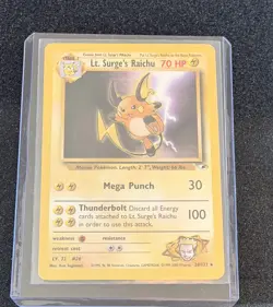 Lt. Surge’s Raichu 28/132 - Gym Challenge - Rare - WOTC Pokemon Card - Image 1